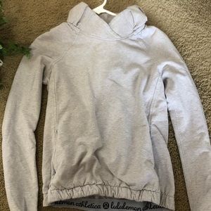 Light purple grey, turtle neck lululemon pull over